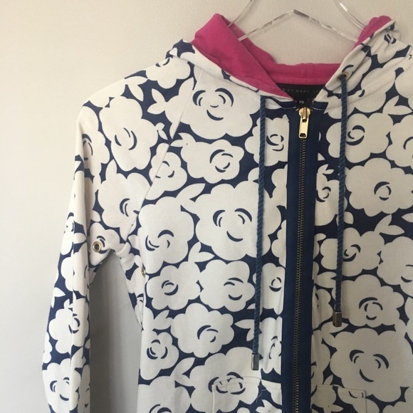 MARC JACOBS floral zip up hoodie XS - Picture 3 of 13